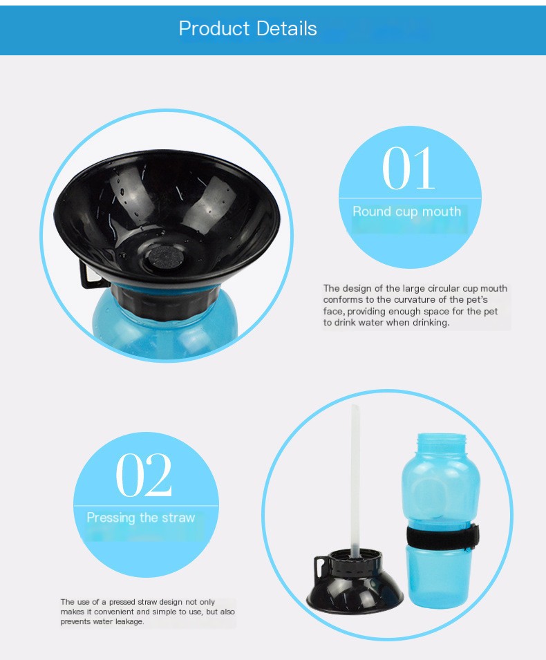 Portable Dog Water Fountain Compact Design