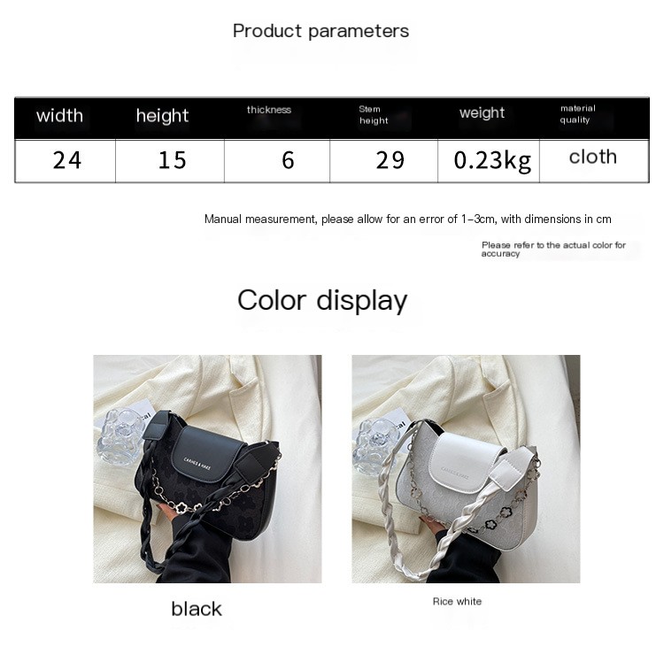 French-Inspired Minimalist Crossbody Bag
