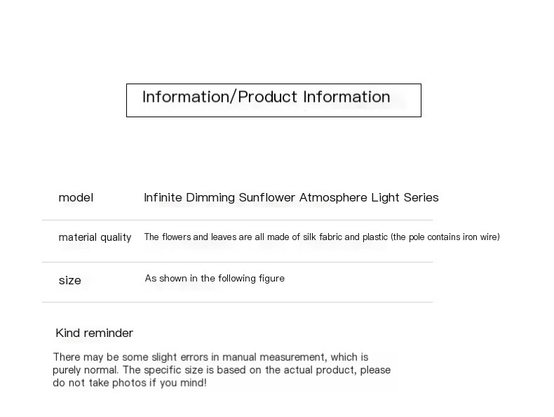LED Sunflower Night Light