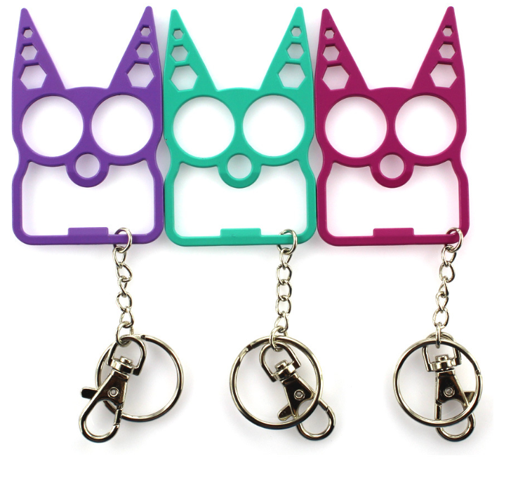 Color Variations of Cat Head Bottle Opener Keychain