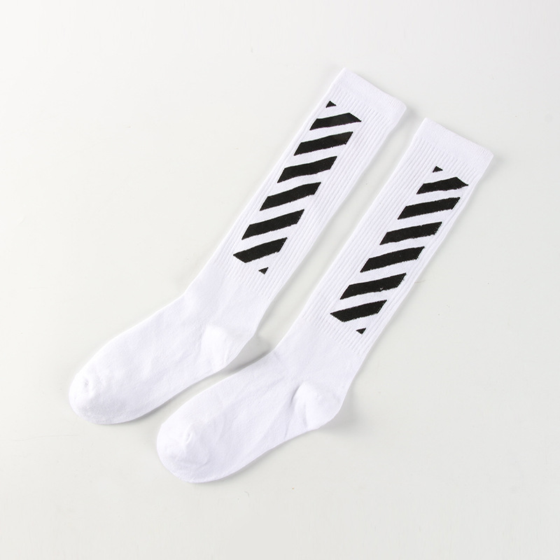 Striped High Tube Socks