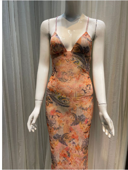 Monet Oil Painting Suspended Dress Girl Image 2