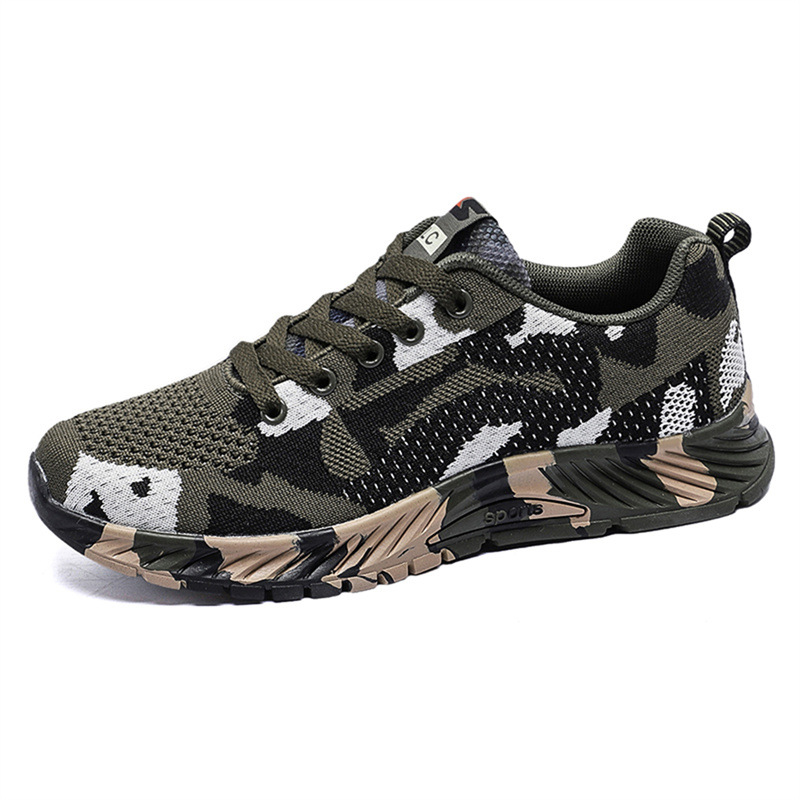 Flyknit Running Shoes Camouflage Green