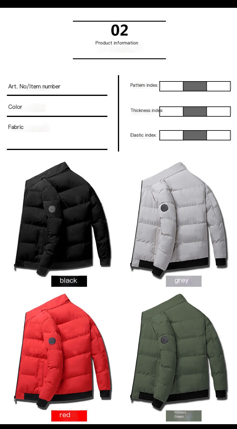 Men's cotton jacket - Back view