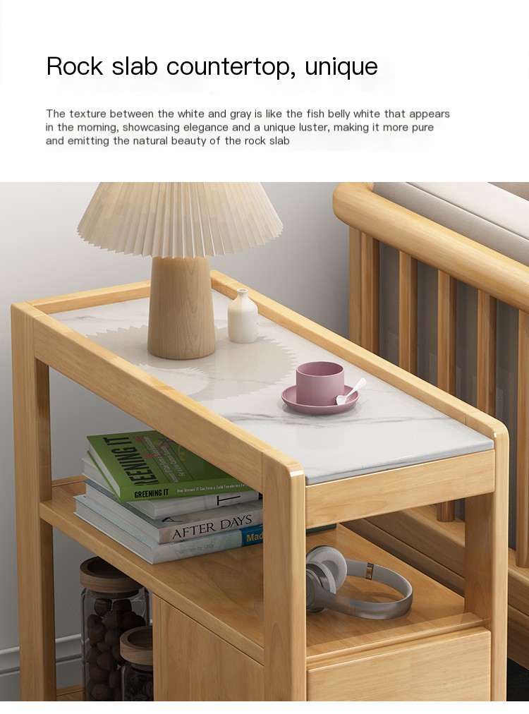 طاولة جانبية صغيرة بعجلات