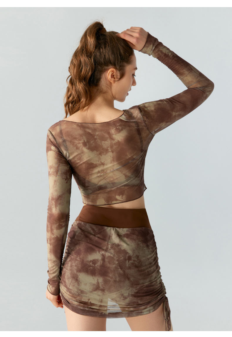 Lace Up Skirt Set - Back View