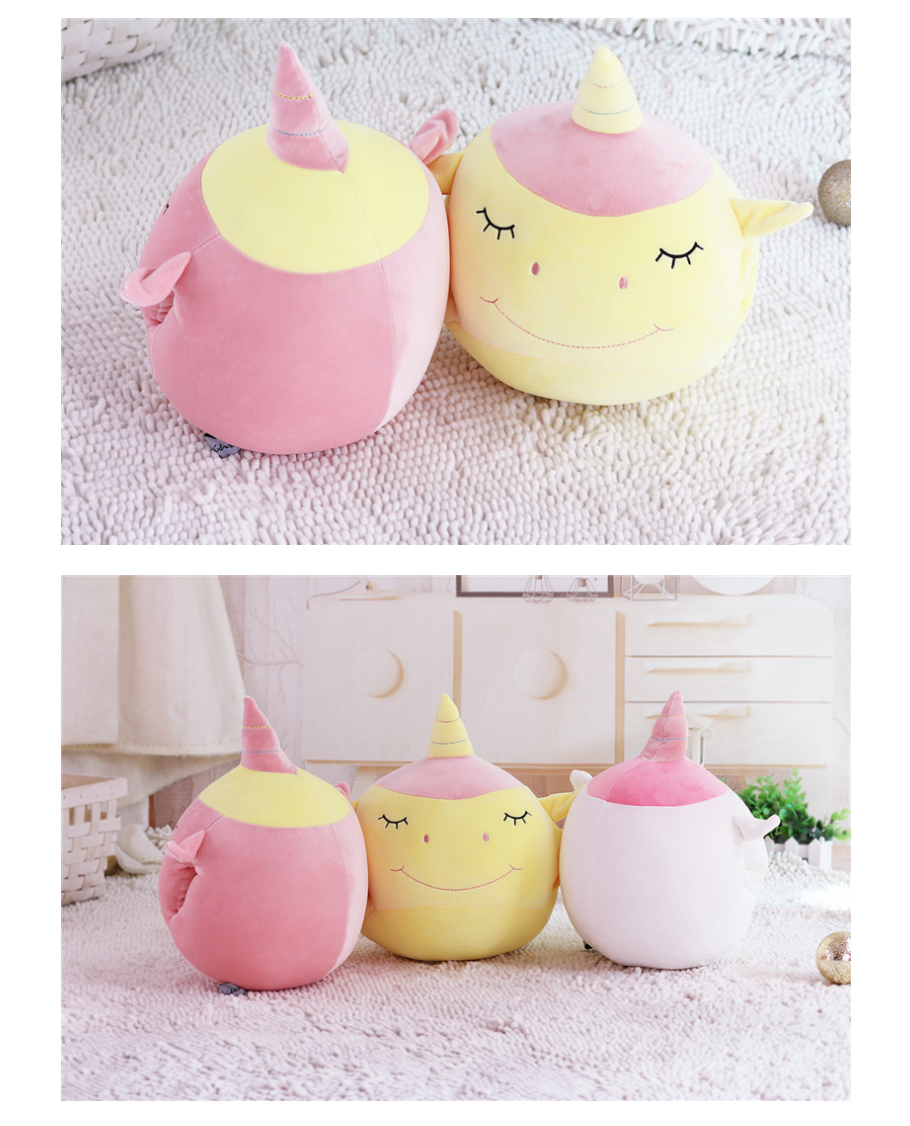 Unicorn Plush Pillow - Pink