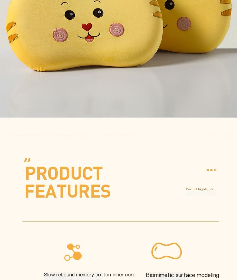 Children's Cat Belly Pillow - Little Orange Cat