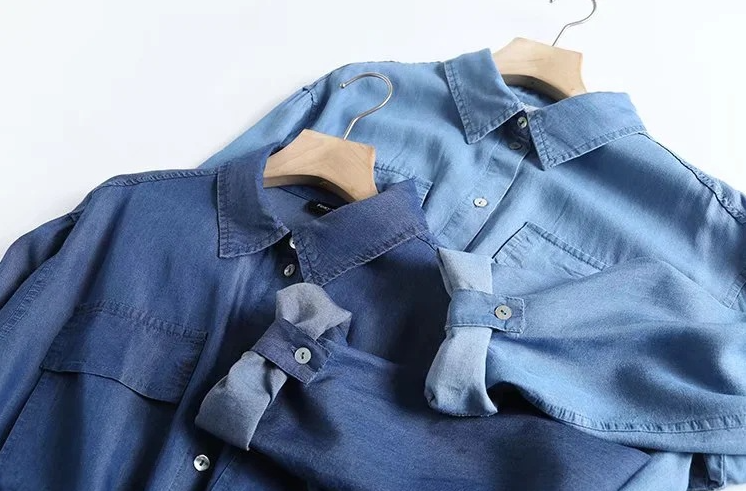 Vestido de denim Tencel Imagem 5