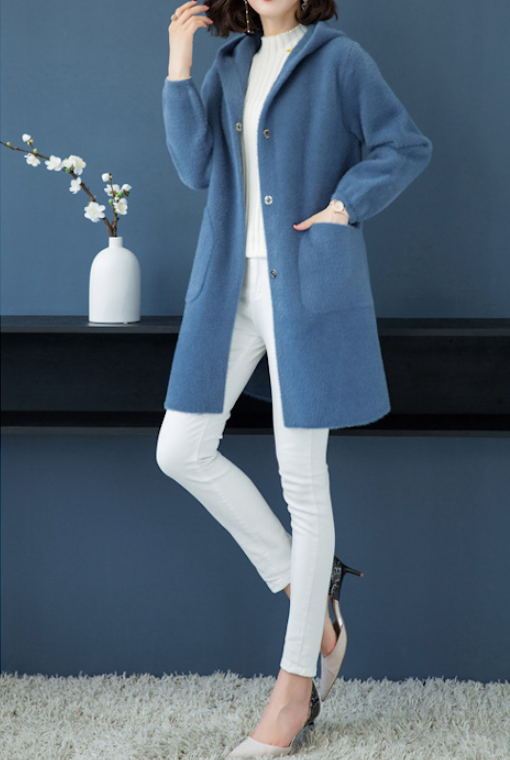 Butterfly coat in White