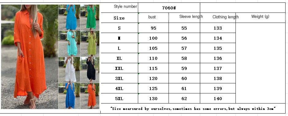 Deep V Cotton-Linen Dress 8