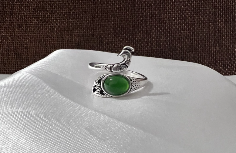 Anillo de pavo real vintage, imagen 4