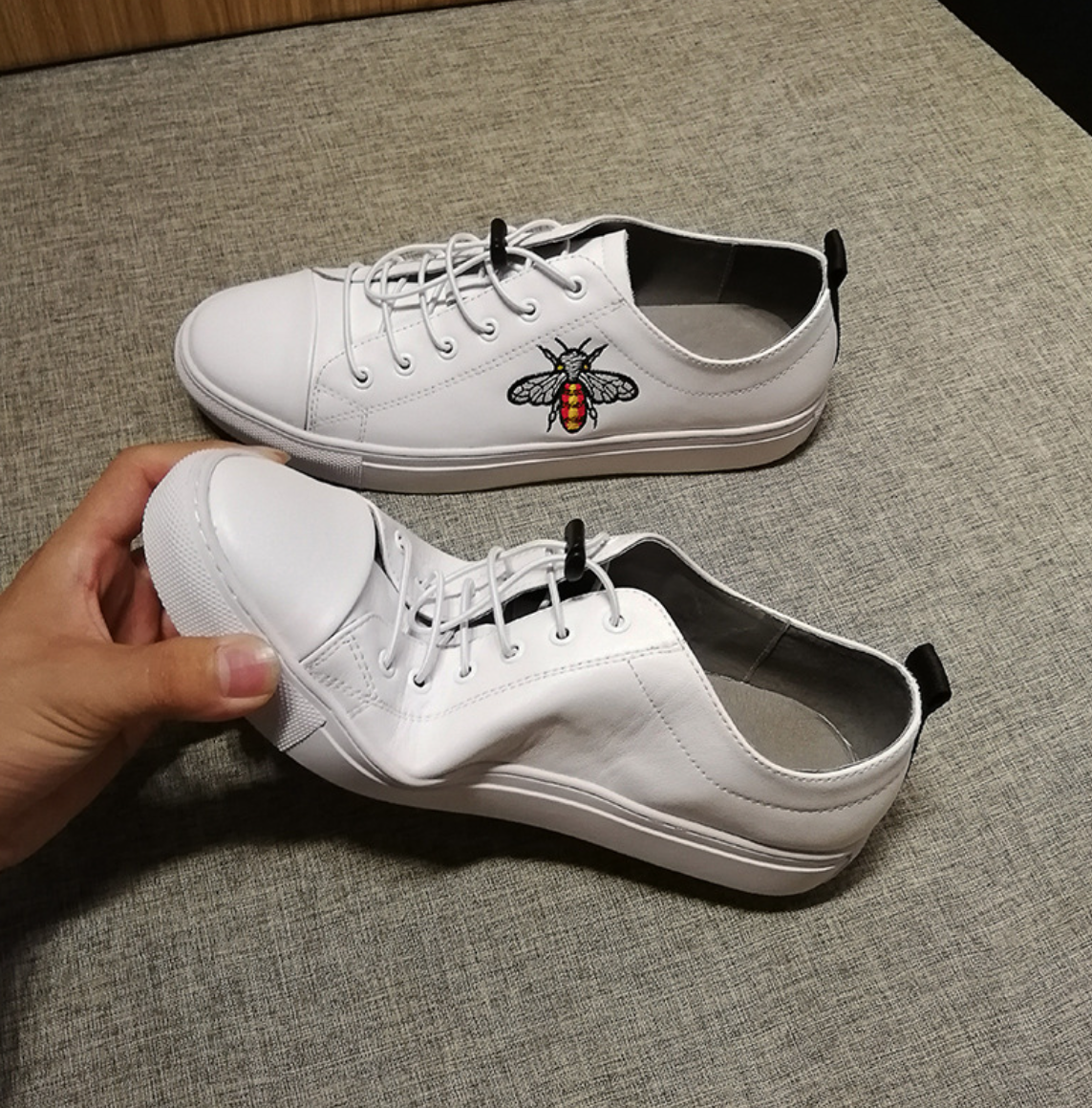 Bee Embroidered Casual Shoes Image 3