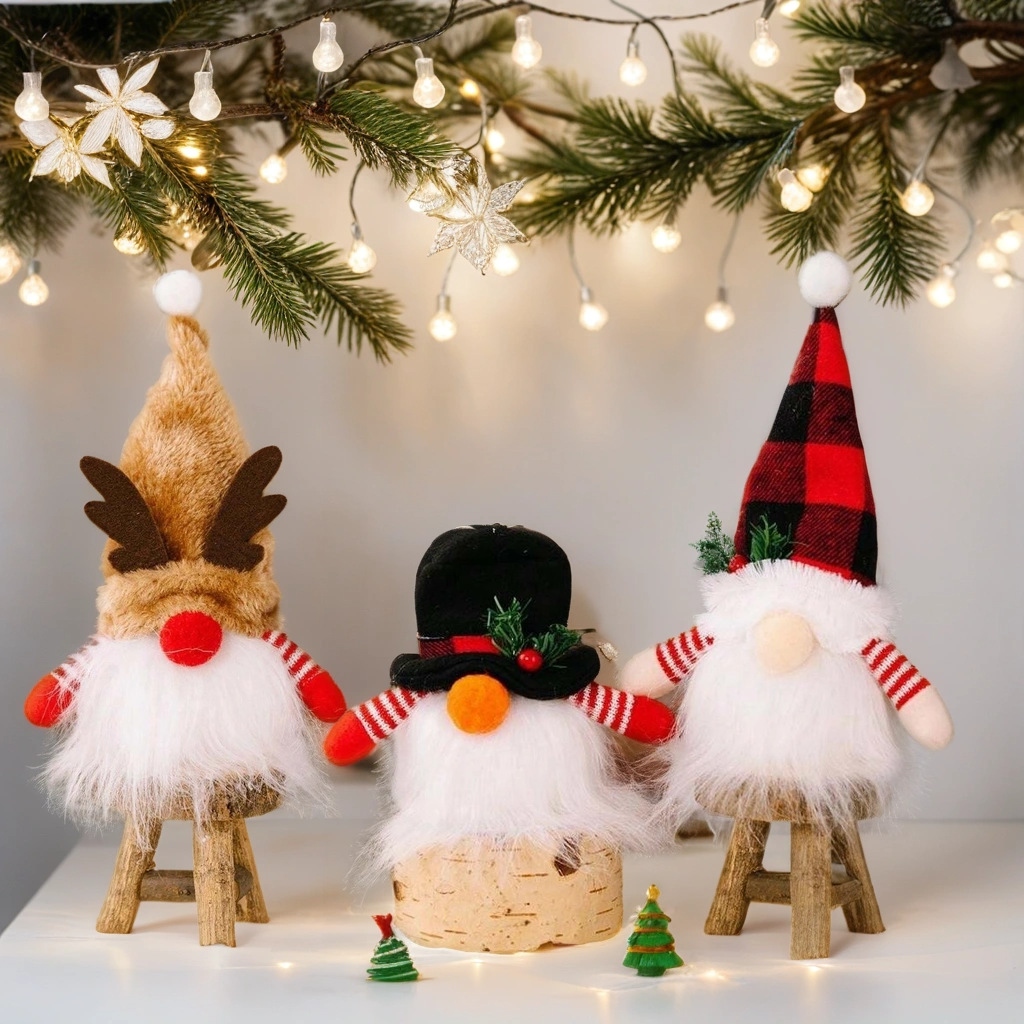 Q version luminous dwarf pendant elk style