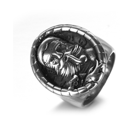 Retro Skull Ring Image 2