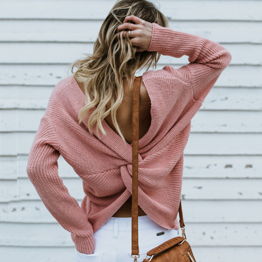 Knitted Sweater Image 3