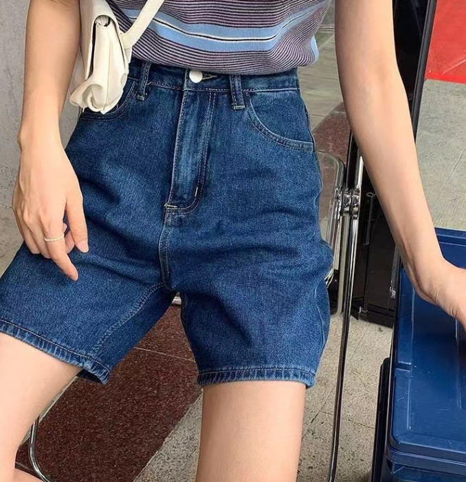 Frayed Denim Shorts - Image 8