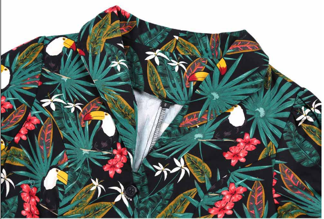 大嘴巴鸟印花连衣裙 Image 2