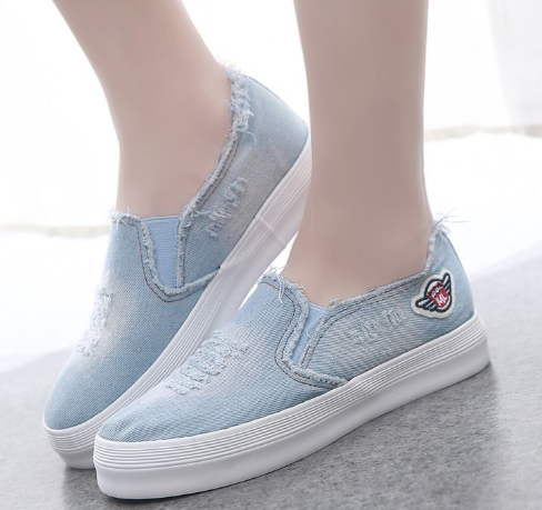 Canvas Shoes Light Blue