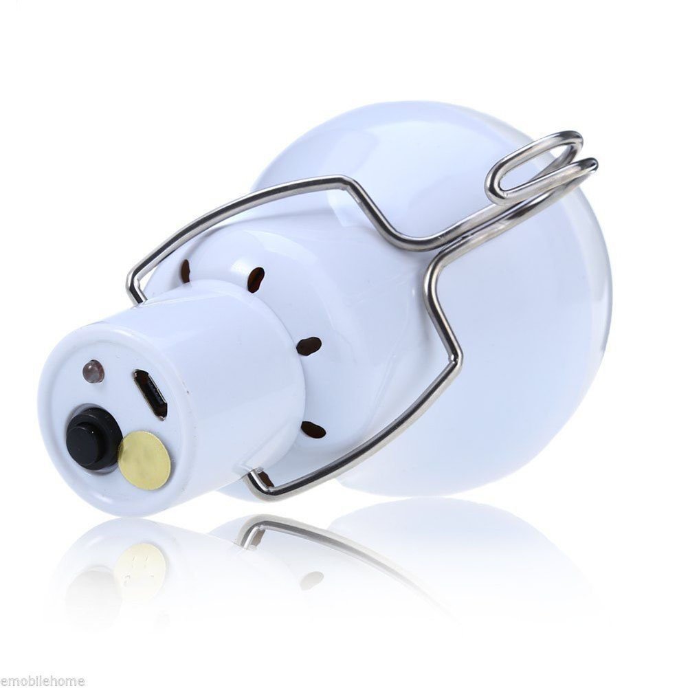 Solar Emergency Camping Light in use