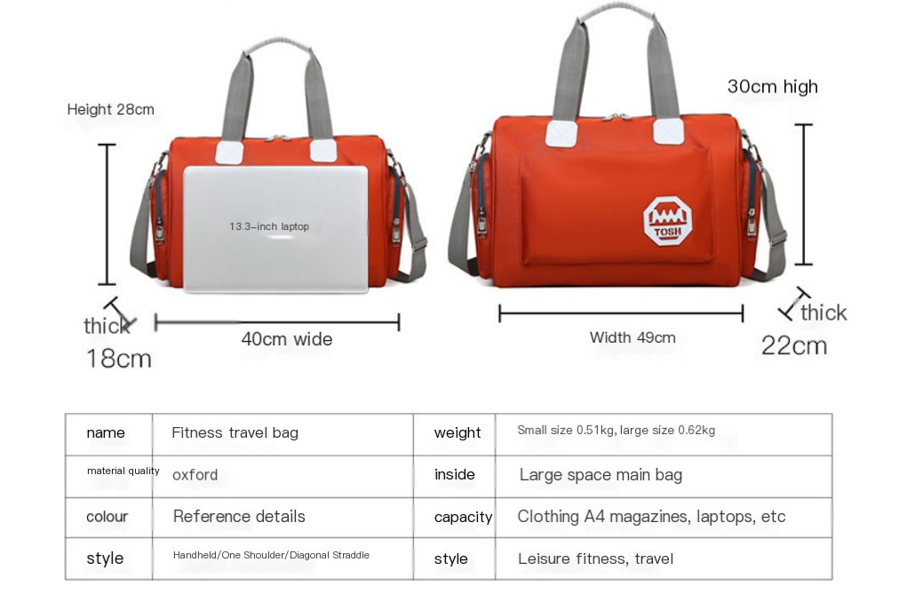 Men's And Women's Large Capacity Hand Luggage Image 1