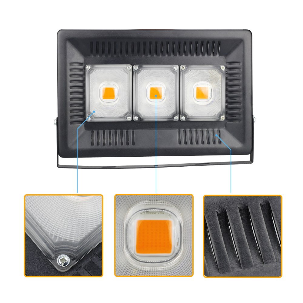Lámpara LED para plantas en uso
