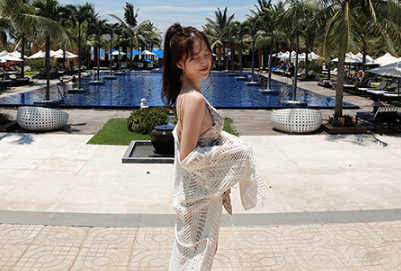 Backless Swimsuit Lifestyle