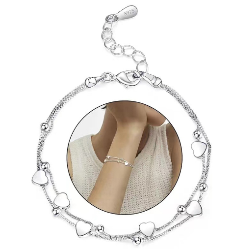 Heart Charm Bracelet Image 1