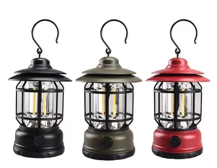 Camping Lantern in Use
