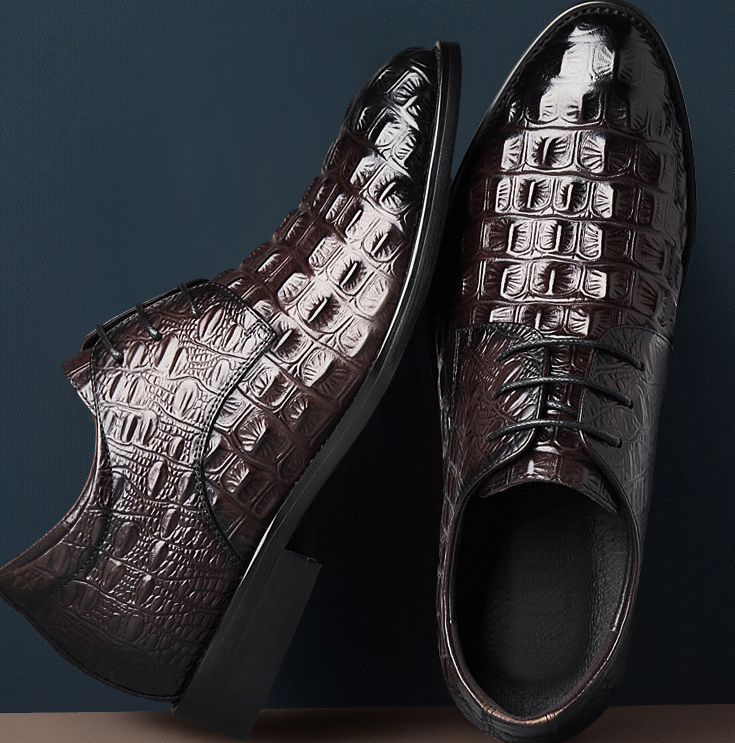 Round Toe Business Leather Shoes Image 1