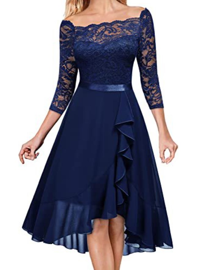 LIVA Lace Dress - Purple