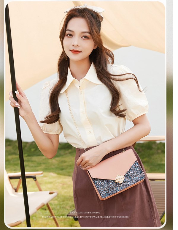 Sequined Crossbody Bag Image 1