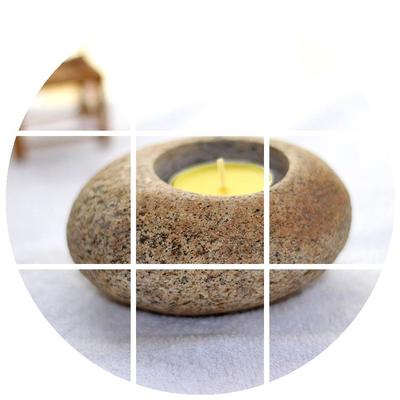 Natural Stone Candlestick