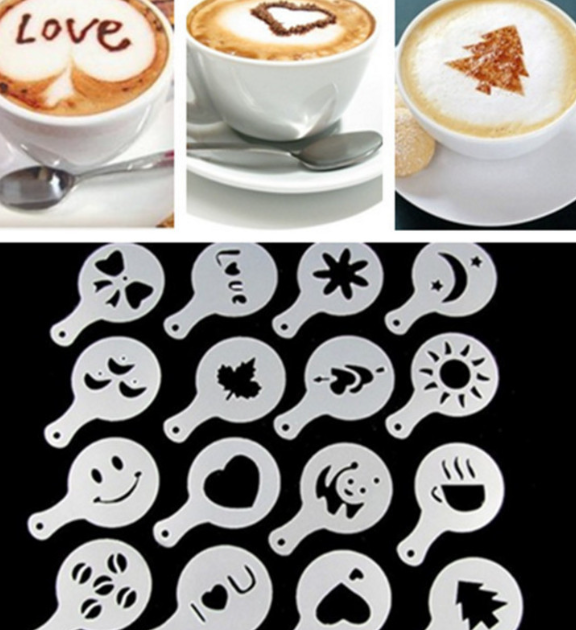 Kaffee-Schablonendesign 1