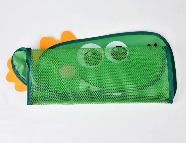 Toys Drying in Dinosaur Bag