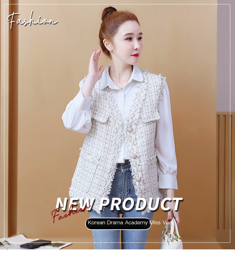 Women’s Loose Vest Cardigan - Image 2