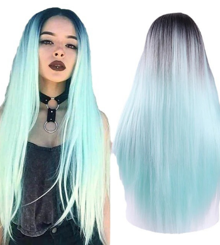 Gradient Long Straight Hair 1