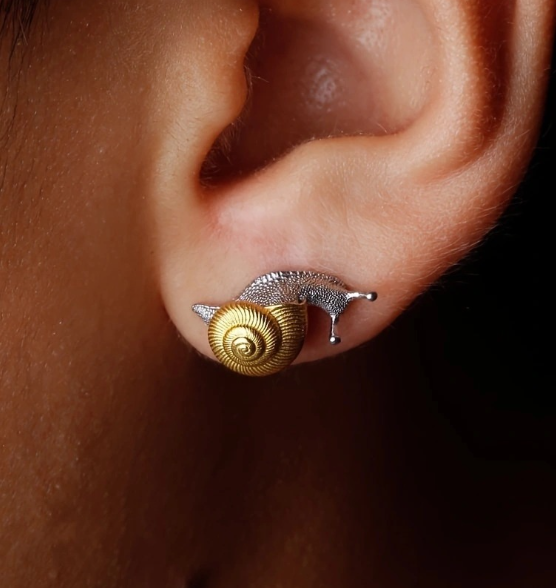 Snail Earrings Image 2