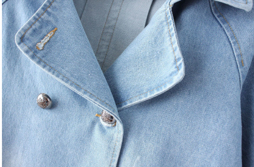 Denim Cape Jacket Back View