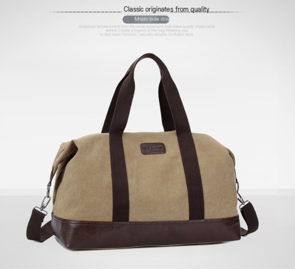 Vintage Men Canvas Handbag Lifestyle