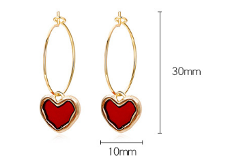 Heart-shaped earrings