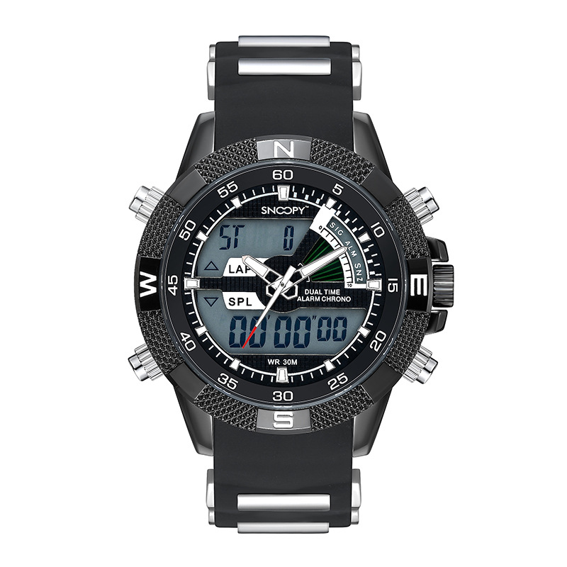 Quartz Waterproof Watch - Black