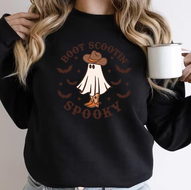 Boot Scootin Spooky Sweatshirt Image 3