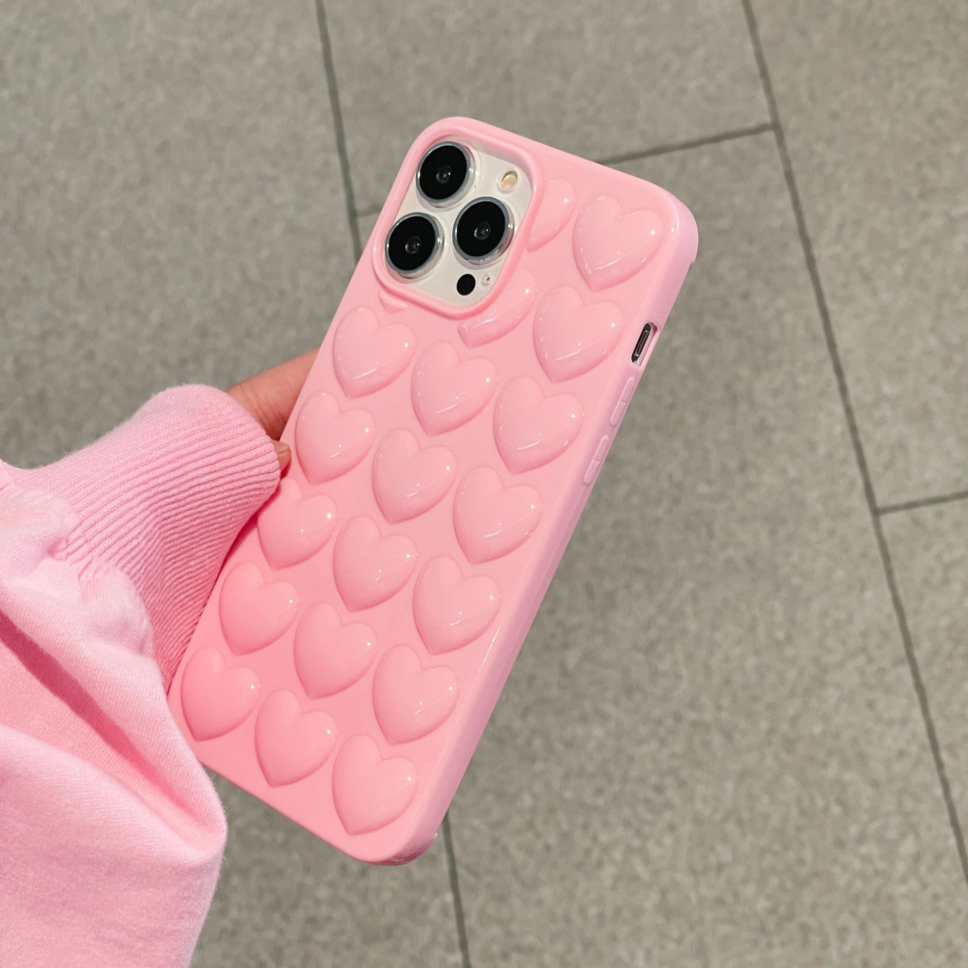 3D Heart Phone Case