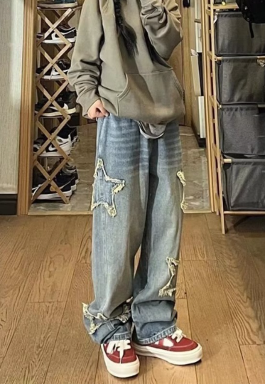 Embroidered Jeans Image 2