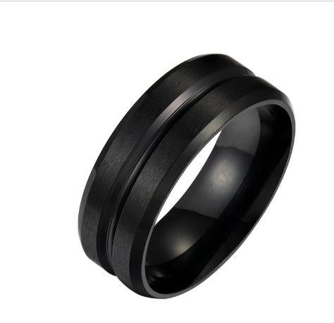Blue Tungsten Steel Ring - Image 2