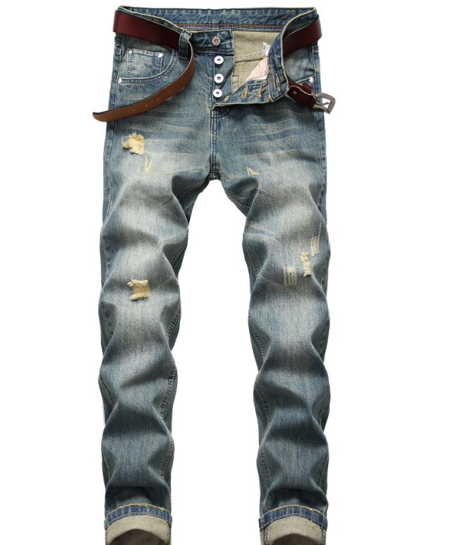 Denim Trousers Back View