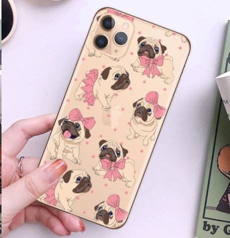 Cartoon French Dog Case 4