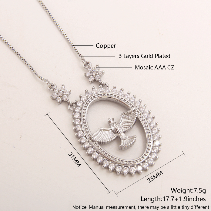 Colar Religioso Medalha Divino Espírito Santo 1