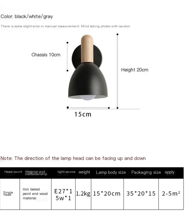Elegant Design of Wooden Wall Lamp